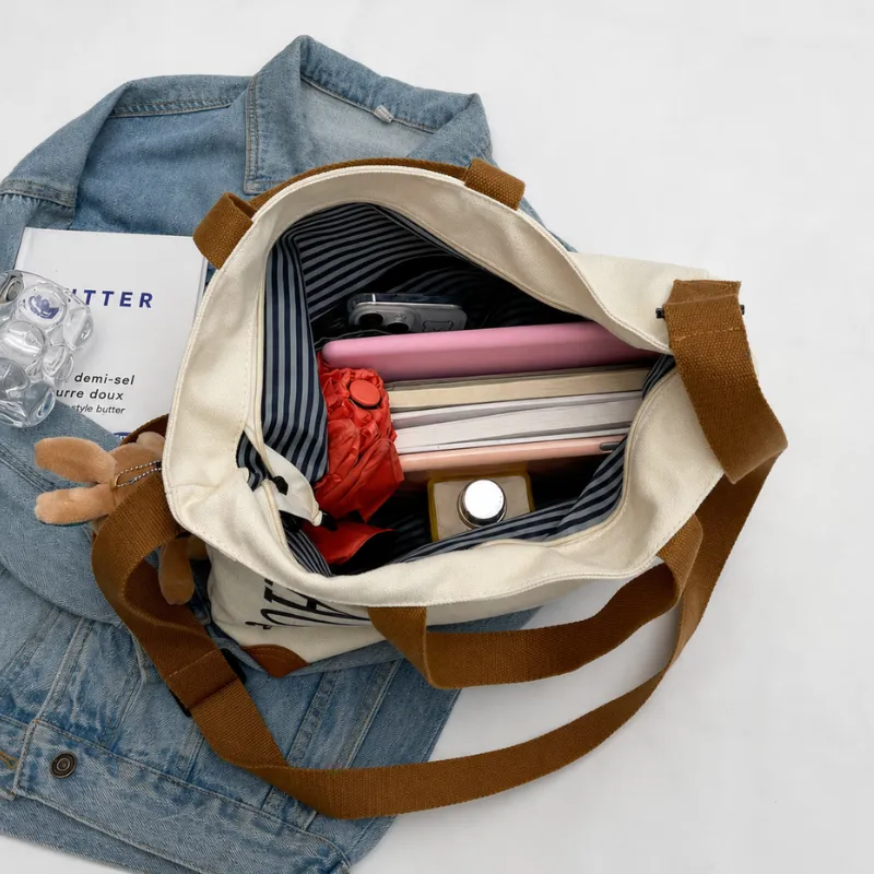 Casual Canvas Tote Bag image 4