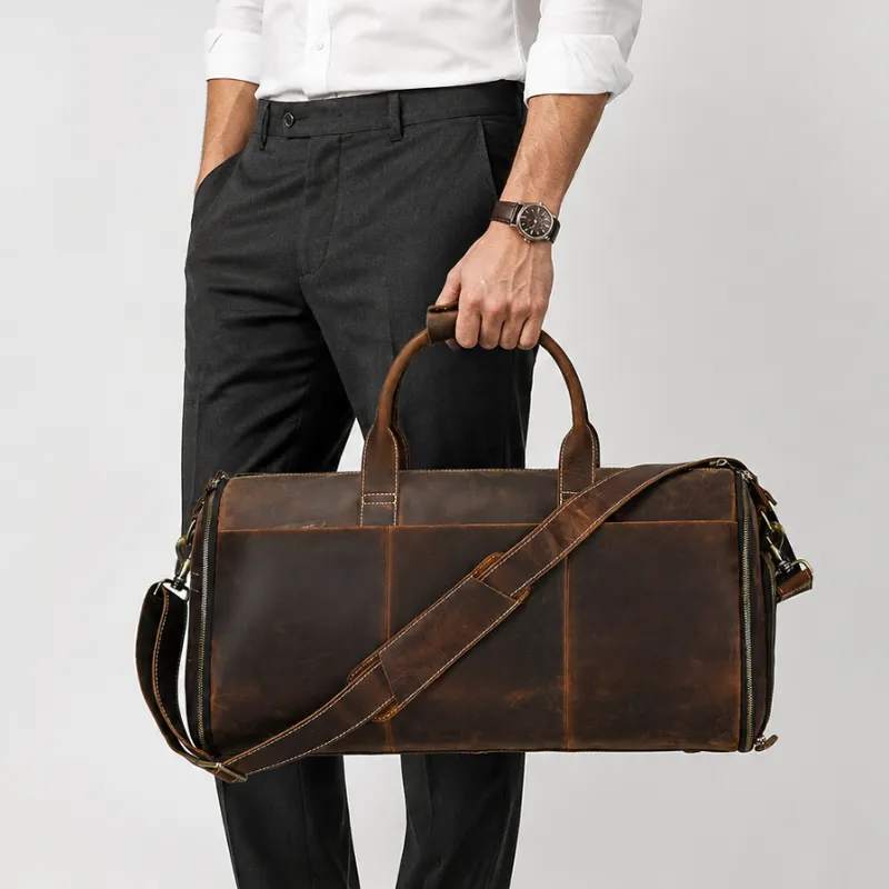 Heritage Voyager Leather Duffle Bag image 5
