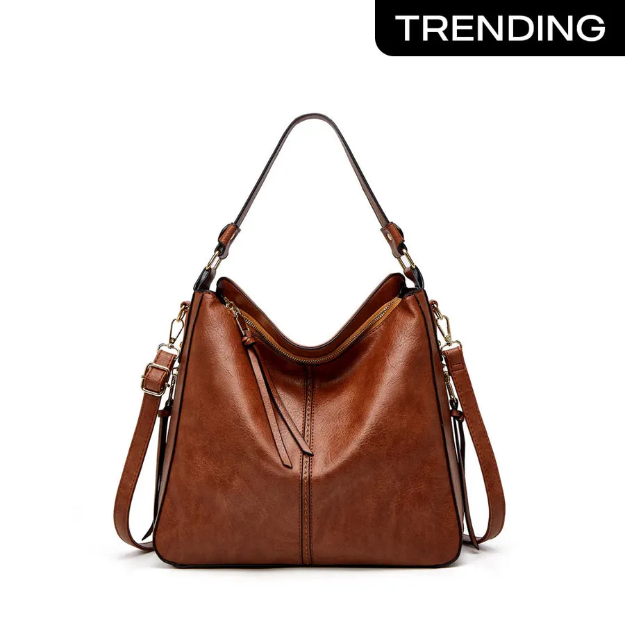 European Retro Shoulder Crossbody Tote Bag image 2