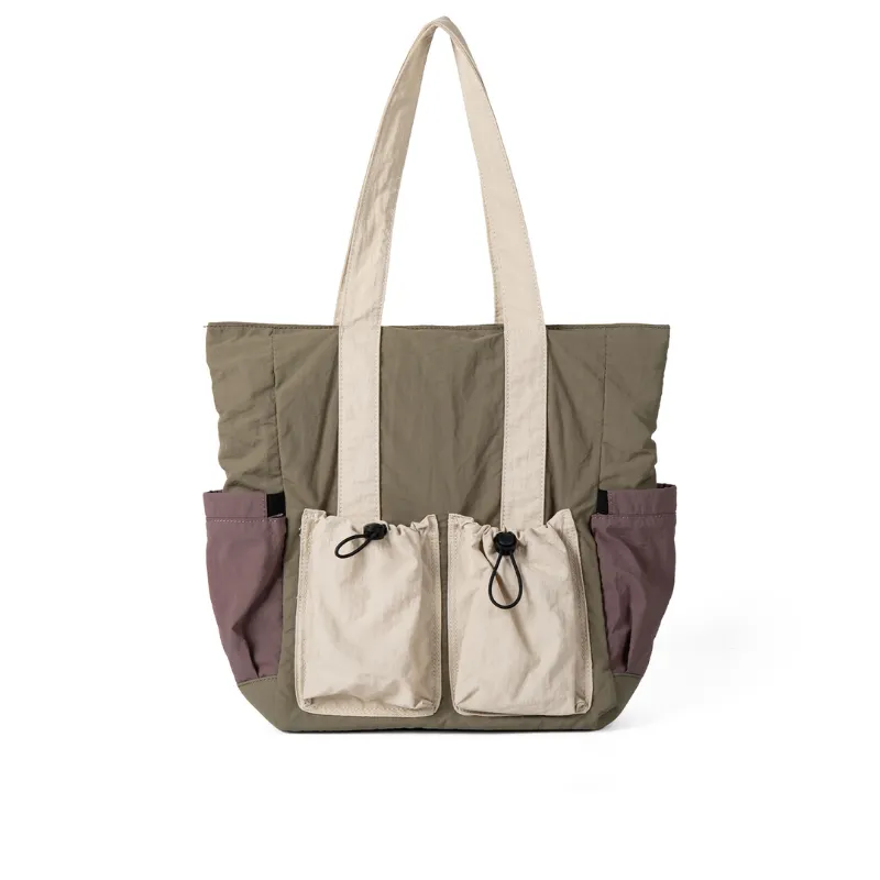 Color Block Multi Pocket Tote Bag image 2