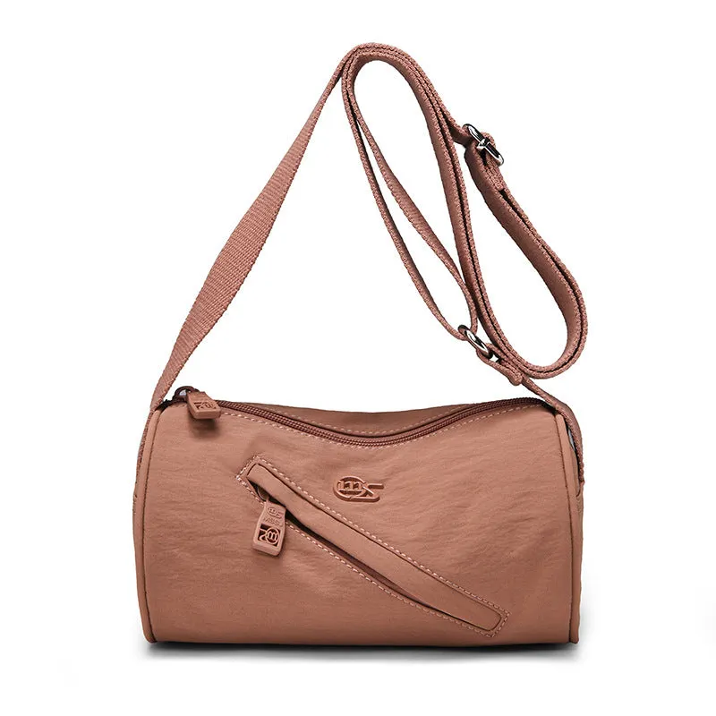 Round Nylon Crossbody Bag