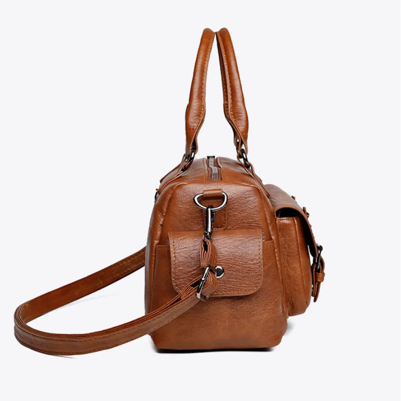 Retro Large Capacity  Shoulder Crossbody Bag image 3