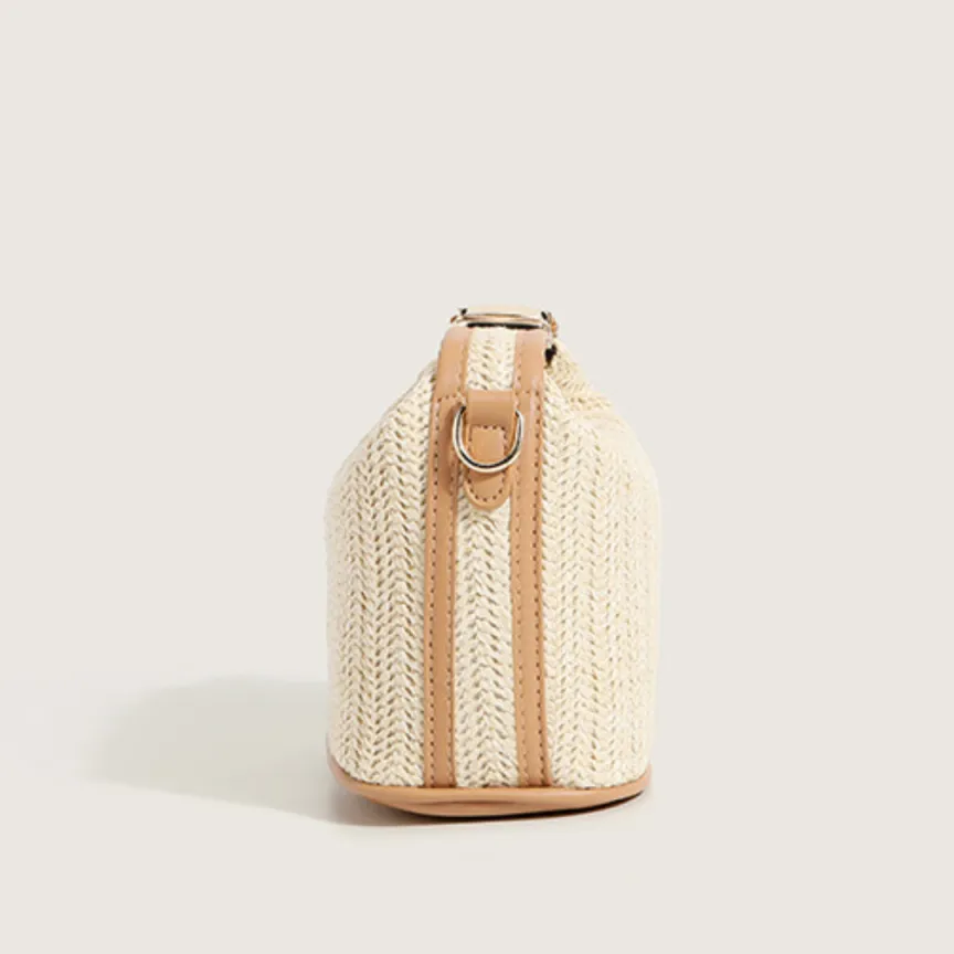 Straw Woven Summer Mini Shoulder Messenger Bag image 4