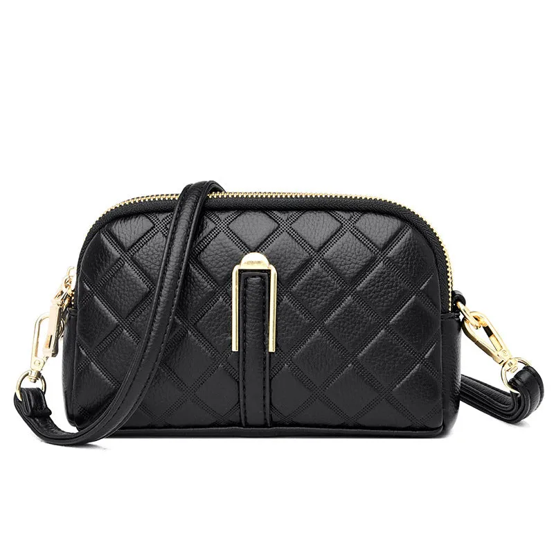 Signature Quilted Designer Crossbody Bag