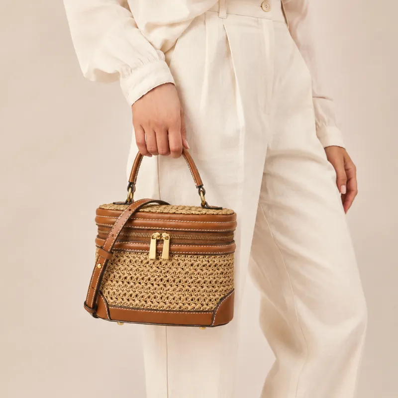 Cove Textured Canvas Mini Bucket Bag image 5