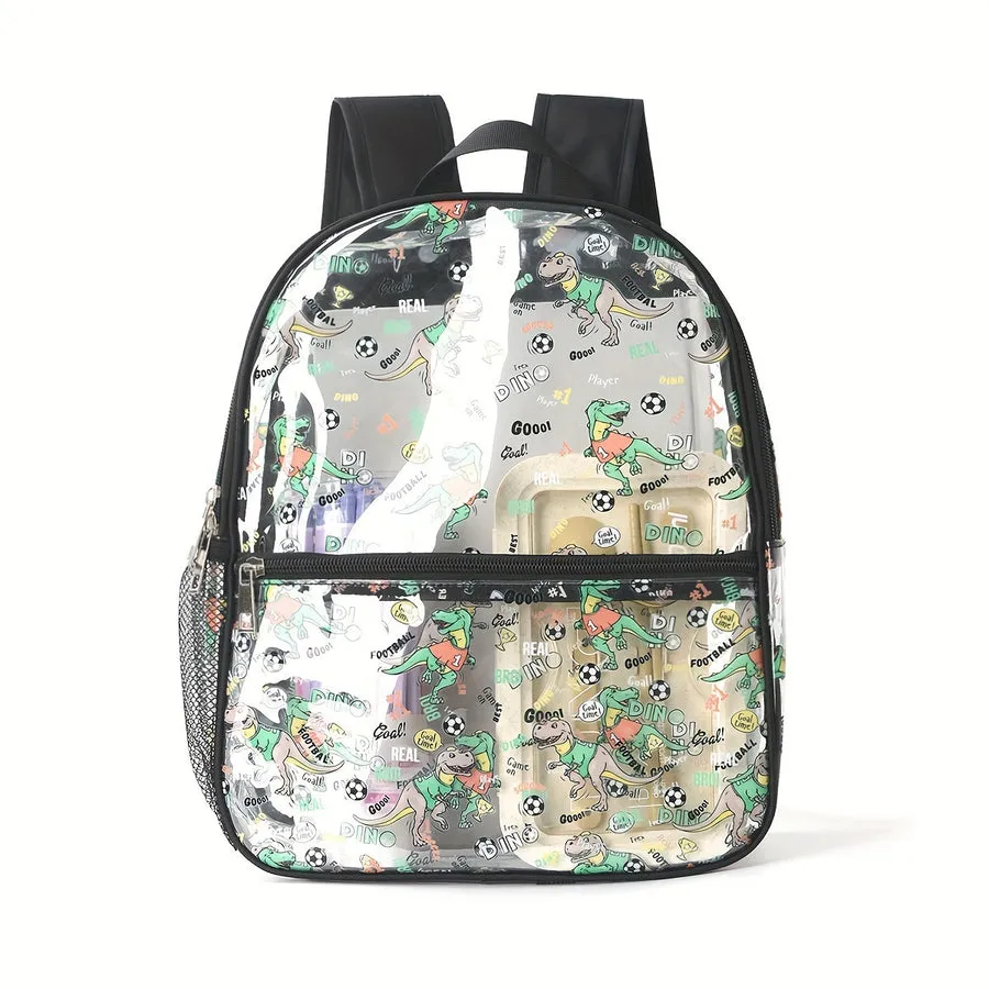 Dino Fun Transparent Kids Backpack image 7