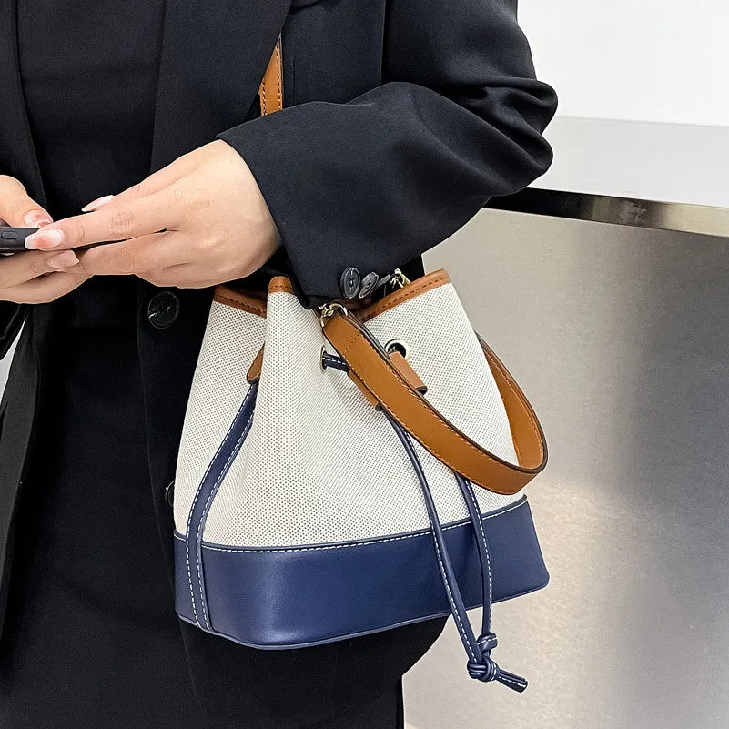 Contrast Color Bucket Bag image 5