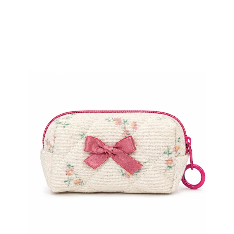 Floral Bow Mini Makeup Bag image 2