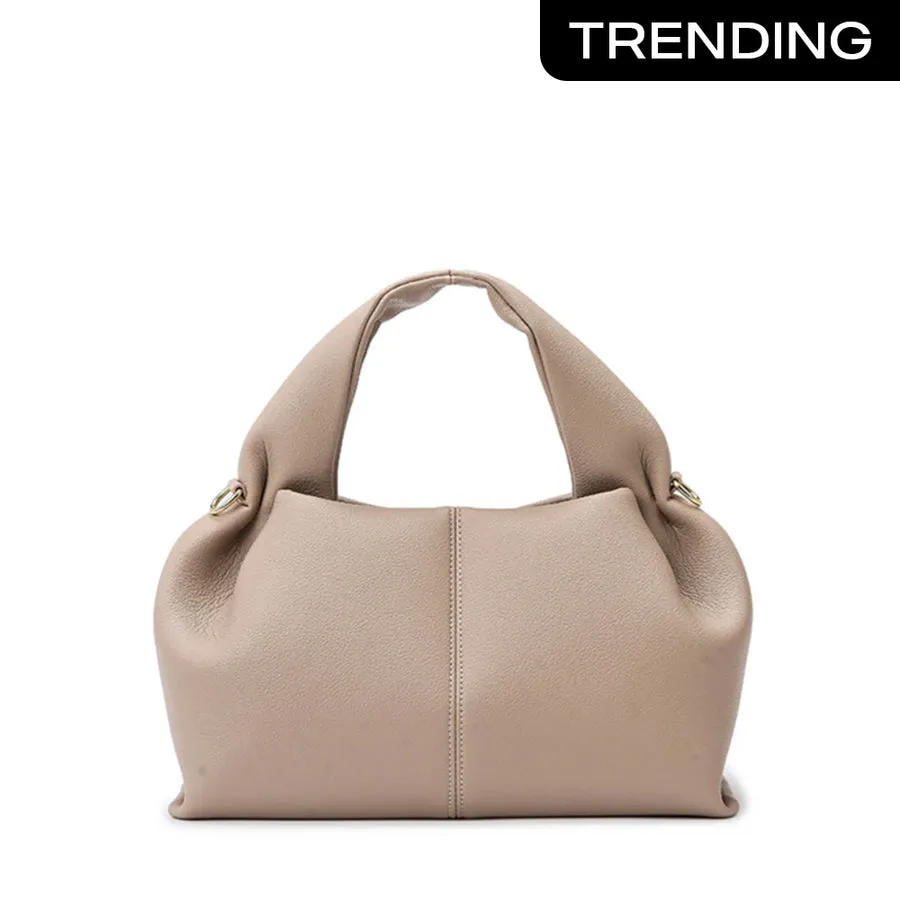 French Style PU Leather Dumpling Messenger Bag image 2