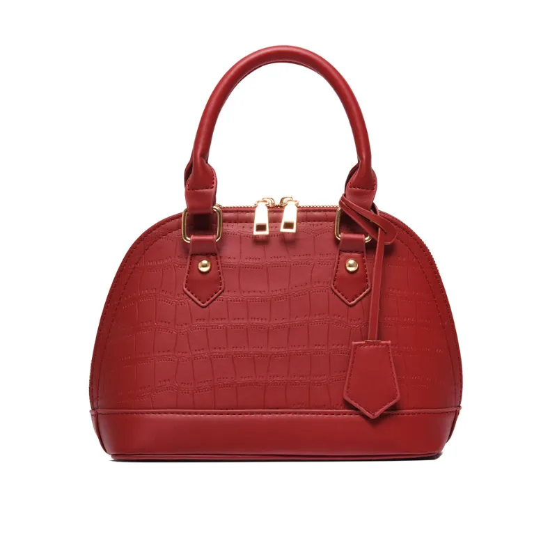Crocodile Texture Classic Handbag image 2