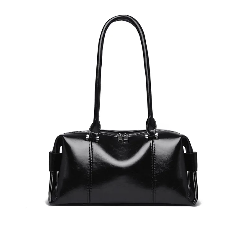 Black Gloss Bowling Shoulder Bag image 2
