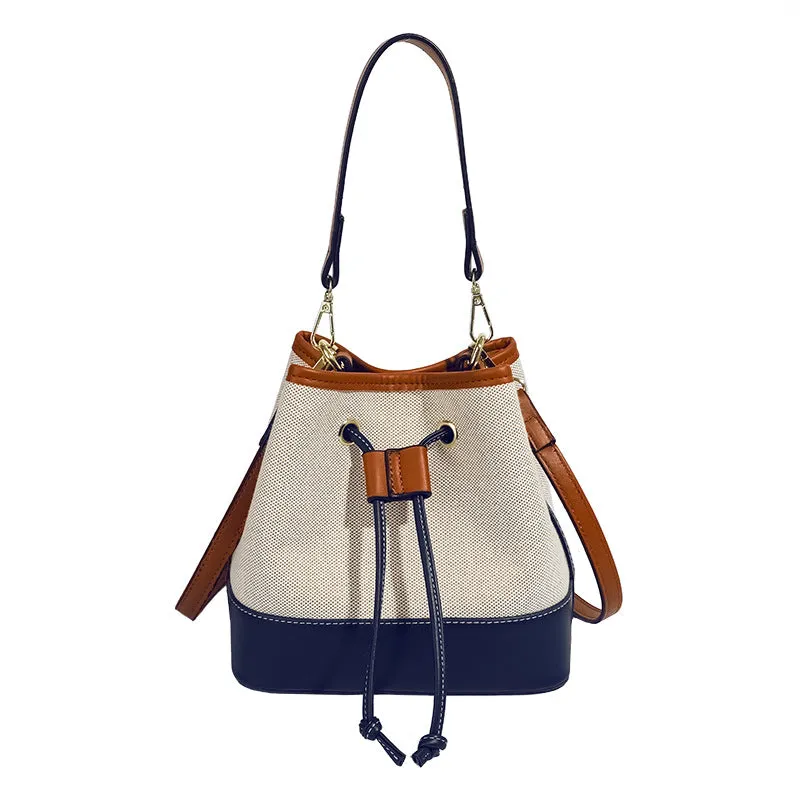 Contrast Color Bucket Bag image 6