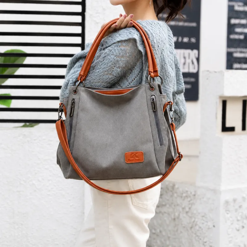 Harper Canvas Shoulder Bag image 5