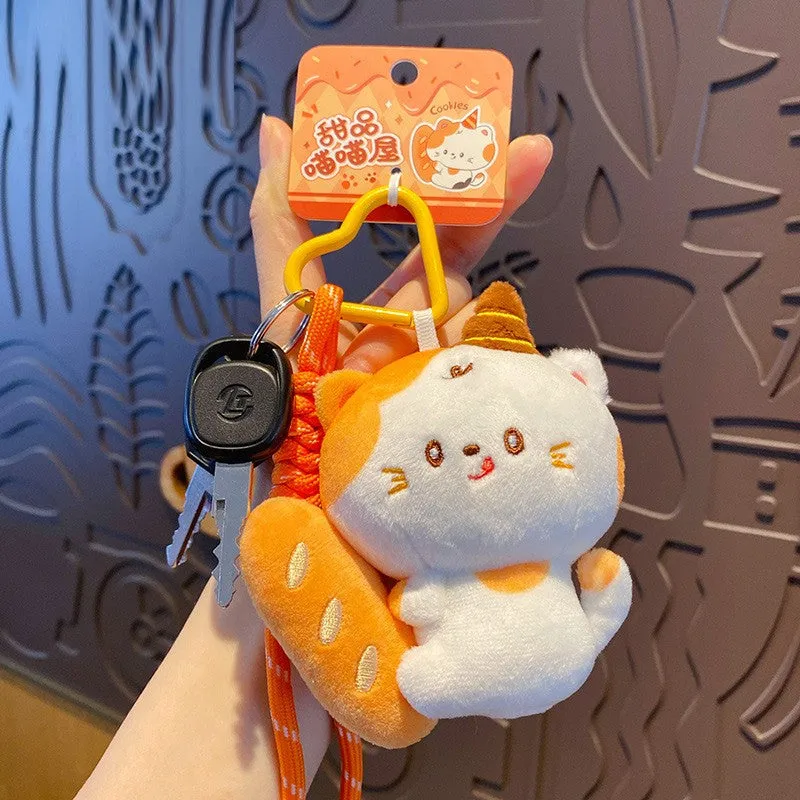 Ice Cream Cat Plush Bag Charm image 3