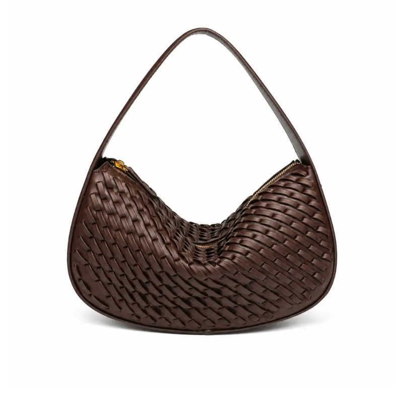 Nerina Woven Crescent Handbag image 2