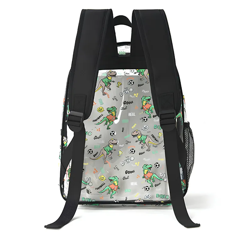 Dino Fun Transparent Kids Backpack image 3