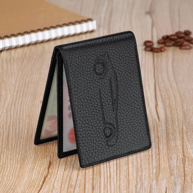 Genuine Leather Slim Card Holder Wallet image 3