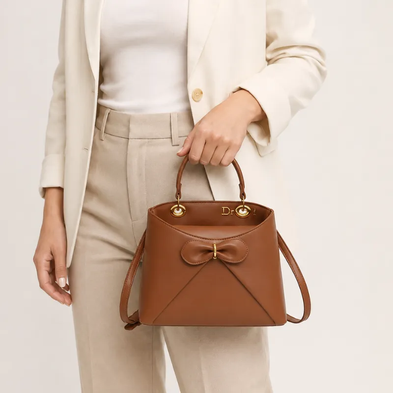 Bow Detail Chic Handbag image 5